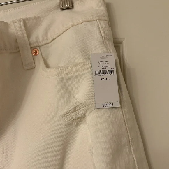 NWT Gap Women’s Cheeky Straight High Rise Jeans size 27/4L - Picture 4 of 5